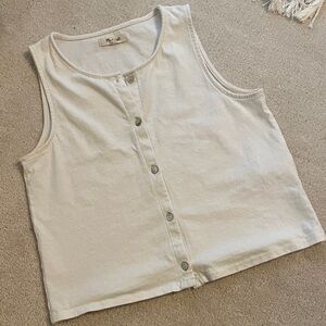 Madewell Button-Up Sleeveless Top